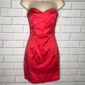 NWOT red-orange cocktail dress